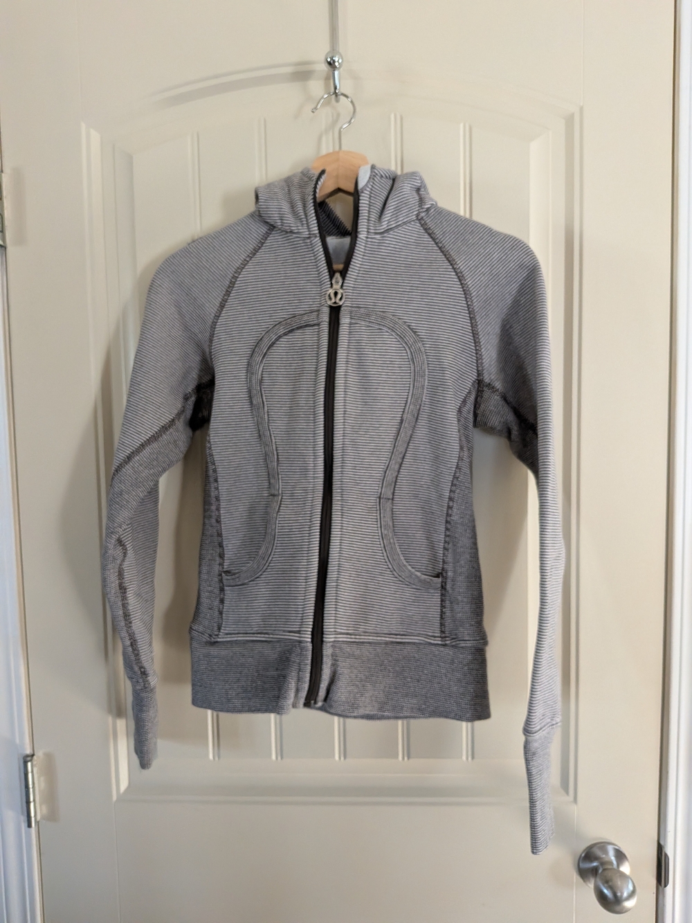 Lululemon Striped Zip Hoodie